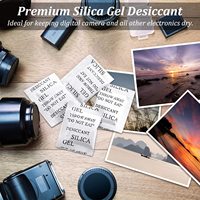Sachets déshydratants en gel de silice, absorbants d'humidité non toxiques et sans danger pour les aliments, pour appareils photo, armoires, placards, aliments pour animaux, inodores