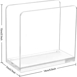 2022 peçete tutucu, akrilik yemek masası dağıtıcı için kokteyl doku, için açık konteynerler organize mutfak kağıdı