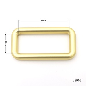 Nova Chegada Saco Hardware Metal D Anel Fivelas Personalizado 38mm Strap <span class=keywords><strong>Belt</strong></span> Buckles para Bolsa Acessórios Dureza - Product Image 4