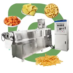 Small Rice Corn Curl Kurkure Snacks Food Puff Extruder Grains Maize Puffing Popping Making Machine trade