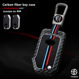 Housse de clé de voiture en alliage de Zinc pour KIA <span class=keywords><strong>Ceed</strong></span> <span class=keywords><strong>2023</strong></span> CD Forte 2018 2019 2021 Cerato 2019 K3 <span class=keywords><strong>Gt</strong></span> Seltos Sportage 2020 Sorento - Product Image 2