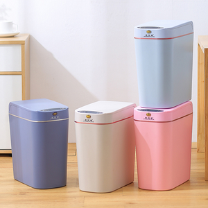 Smart Waste Bins Can 8L Trash Bin Plastic baby Diaper Bin Kitchen Bathroom Leak-proof Auto Open Rubbish Can