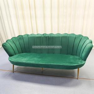 Fauteuil moderne de loisirs à fleurs LK20191008-11, vente en gros, personnalisé, <span class=keywords><strong>une</strong></span> place, fauteuil en cuir PU blanc pour mariage - Product Image 6