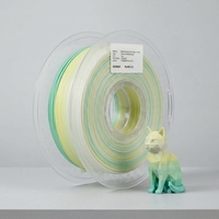 Filament d'imprimante 3D professionnel HELLO3D PLA mat arc-en-ciel 1,75 mm, dégradé macaron multicolore, finition givrée, bobine de 1 kg