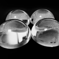 Lentilles de torche de projecteur convexes en verre optique de degré de faisceau étroit de diamètre 23mm