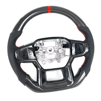 Volant en cuir en fibre de carbone pour Ford Ranger Raptor 2023 2024 2025 2026 Volant forgé 4x4 sur mesure