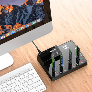 4 отсека инструмент Бесплатная USB 3,2 Gen2 NVMe M.2 SSD док-станция клоновый Дубликатор 10 Гбит/с Твердотельный накопитель док-станция для компьютерной техники - Product Image 2