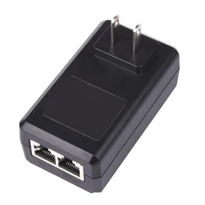 מתאם 2a 12v 48v 0.5a 24v 1a 10/100/1000Mbps intertek מתאמי poe מזרק power over ethernet 24v אספקת חשמל