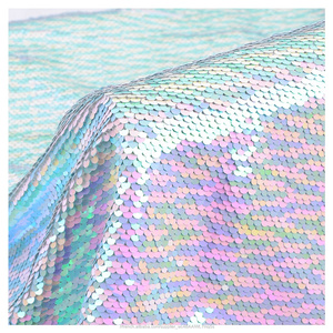 2019 fragile tulle écaille de poisson coloré paillettes tissu pakistan - Product Image 2