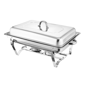 Chất Lượng Cao Bán Buôn Rượu Bếp Thép Không Gỉ 9L chafing Món Ăn Tự Chọn <span class=keywords><strong>Set</strong></span> Cho Sưởi Ấm Thực Phẩm Ăn Uống Bếp - Product Image 2