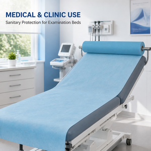 Sábanas Desechables <span class=keywords><strong>para</strong></span> Camillas de Examen y Cama Quirúrgica, Uso Hospitalario, Rollo de PP+PE, Certificación CE Clase I, Tamaño Personalizado, Venta al Por Mayor de Fábrica, EOS - Product Image 3
