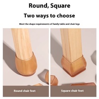 Protège-pieds de chaise transparents antidérapants souples en forme de U, épaissis, silencieux, pour tables, lits et meubles, housses imprimées pour chaises de sol