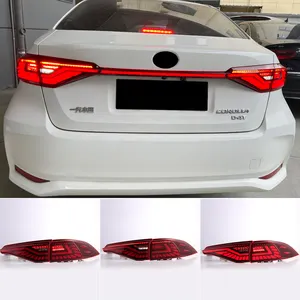 Luzes traseiras para toyota corolla, design dinâmico com luz de freio e reversão, para corolla 2019 2020