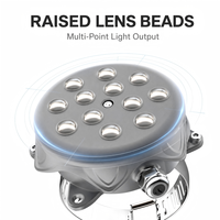 Lumière ponctuelle LED DMX512 RGBW DC24V avec fixation par câble, support métallique, fixation sur pont, câble extérieur, éclairage pixel