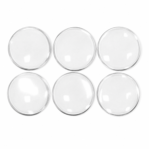 Türgriff-Stoßfänger Selbstklebender Türknauf-Wandschutz 6 Stück Runder Gummi Unsichtbarer Türstopper Dollarzeichen Wandschutz - Product Image 1