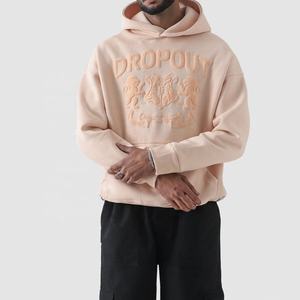 OEM Luxe Lourd Tendance Arrivée de Haute Qualité Premium Personnalisé Nouvelle Mode Imprimé Hiver Hommes Pullover Hoodies avec Poche - Product Image 3