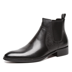 Mocassins pour hommes en cuir véritable brun de haute qualité, style rétro, cousus Goodyear, faits à la main, imperméables et antidérapants - Product Image 1