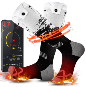 <span class=keywords><strong>Calcetines</strong></span> calefactables con Control de aplicación para adultos jóvenes 100% algodón 7,4 V 2600mAh batería de litio 3 niveles Control de temperatura para invierno frío - Product Image 1