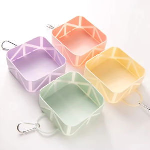 Mangkuk anjing dapat dilipat Logo kustom hewan peliharaan mangkuk air anjing silikon mangkuk anjing yang dapat dilipat - Product Image 2