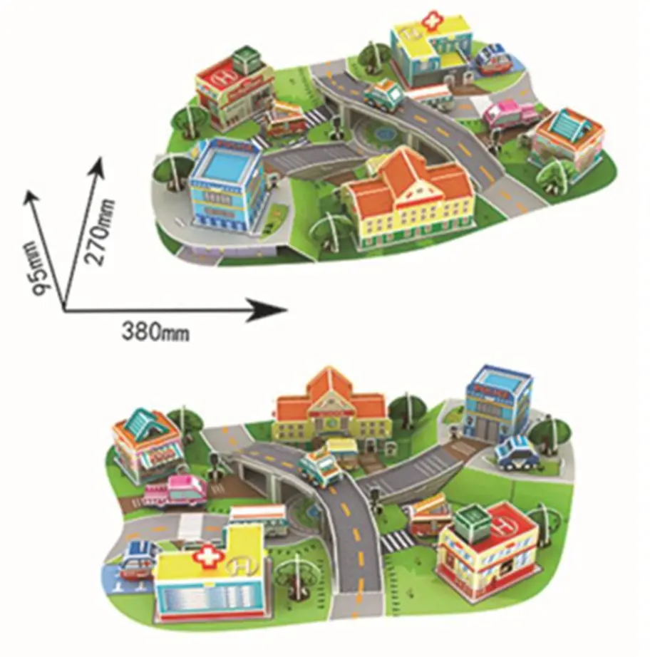 Wholesale Factory Price New Fashion Science Education City Miniature Puzzles 3D DIY Toy