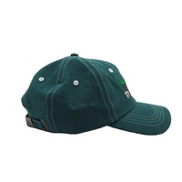 Vente en gros Chapeau sport papa personnalisé avec logo brodé non structuré en coton Casquette de baseball verte à 6 panneaux