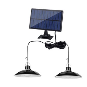 Luz de pared LED <span class=keywords><strong>solar</strong></span> para exteriores con clasificación <span class=keywords><strong>IP65</strong></span> moderna, diseño de 2 cabezales, Control remoto impermeable, Sensor de movimiento PIR para patio de jardín - Product Image 2