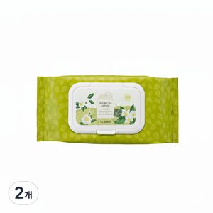 ลดราคา [เดอะแซม] กระดาษเช็ดทำความสะอาดกลิ่นชาเขียวฮีลลิ่งทีการ์เดน 60 แผ่นต่อแพ็ค แพ็คพกพาสะดวก 2 แพ็ค - Product Image 1