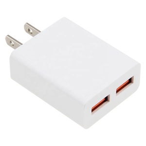 <span class=keywords><strong>Chargeur</strong></span> mural USB double port 5V 2.1A, adaptateur de charge pour téléphone portable, prise US, charge rapide pour <span class=keywords><strong>iPhone</strong></span> 14 <span class=keywords><strong>12</strong></span> <span class=keywords><strong>Pro</strong></span> Samsung, <span class=keywords><strong>chargeur</strong></span> de voyage - Product Image 4