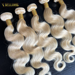Bellishe Body Wave 100 <span class=keywords><strong>613</strong></span> Blonde Pas Cher Paquets de Cheveux Humains En Gros Cuticule Aligné Indien Vierge Paquets de Cheveux Bruts - Product Image 1