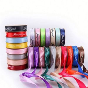 Customized 1 Inch Multi-Color Luster Grosgrain Gift <b>Ribbon</b> Black Embossed Custom Logo Print Birthday Decorations Customizable - Product Image 1