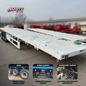 <span class=keywords><strong>Remorque</strong></span> plateau 3 essieux 50-80 tonnes 40 pieds, vente directe usine - Product Image 1