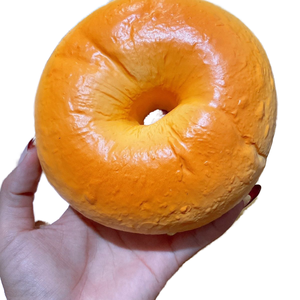 Realistic PU Foam Giant Bagel Squishy Toy Sticky Texture Slow Rebound Anti-Stress Gift Unisex Kids Adults 14+ Years - Product Image 1