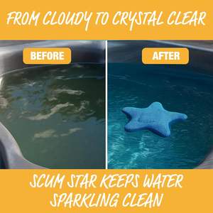 Paquete de Dos Esponjas Absorbentes Modernas Ovaladas Scum Star para Jacuzzi, Reutilizables, Absorben Aceite, Material EVA Ecológico, Imprescindibles para Spa - Product Image 3