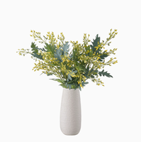 Lanterne en plastique haute simulation, fleur artificielle, style européen, décoration de mariage, faite à la main, toucher naturel, durable