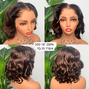 วิกผมบ๊อบสั้นทรง M แบบผมเวียดนามแท้ Remy  ขนาด 13x4  พร้อมเชือกผูกผมด้านหน้าแบบลูกไม้  <span class=keywords><strong>ผม</strong></span>ตรงธรรมชาติ  พร้อมไรผมแบบ Lagos - Product Image 6