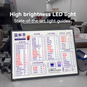Caja de Luz LED para Menú de <span class=keywords><strong>Restaurante</strong></span> A1 A2 <span class=keywords><strong>A3</strong></span> A4 A5, Caja de Publicidad Extraíble con Panel de Vidrio Templado para <span class=keywords><strong>Restaurante</strong></span> - Product Image 6