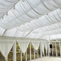 Drapé de plafond en tissu pour tentes de salle de réception de mariage, décoration suspendue pour mariages et événements festifs