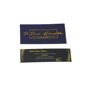 Poster Toko Komersial, Kupon Rumah Sakit, Kartu Kunjungan Penjual Parfum SPA, Laminasi Hitam Matte 95x35mm 300gsm, Emboss UV - Product Image 1