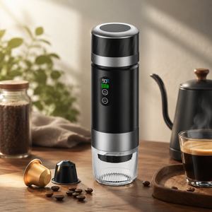 Cafetera Portátil de Diseño Popular 2026 con Batería de 7500mAh, Pantalla LED de Temperatura y 20 Bares de Alta Presión - Product Image 1