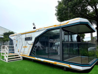 Blockchain Nomad Village Communauté préfabriquée décentralisée avec infrastructure de paiement crypto Maison de villa pliable étanche