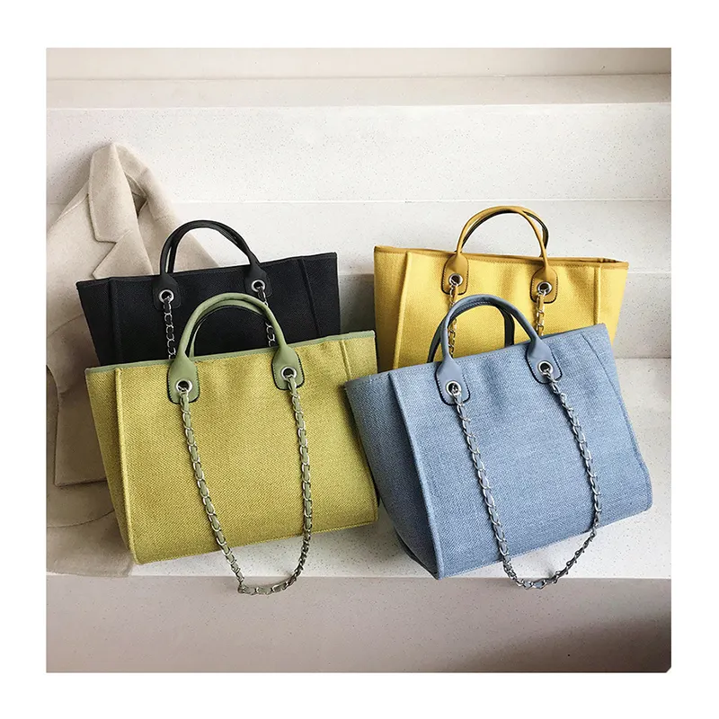 Women Big Canvas Handbags Female Shopping Bag Designer Luxury Lady Tote Large Capacity Zipper Messenger Shoulder Bag