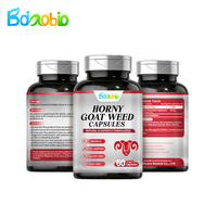 Extrait de Horny Goat Weed de qualité alimentaire avec vitamines, marque privée OEM, 60 capsules/flacon, capsules d'extrait de Horny Goat Weed