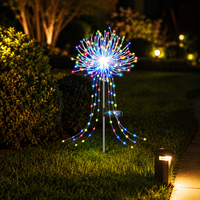 Lampes solaires de jardin TSINYE, 120 LED, feux d'artifice, étanches, colorées, en plastique, décoration extérieure pour cour/patio/porche/chemin