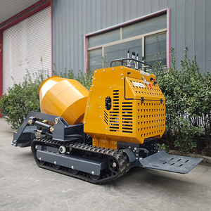 <span class=keywords><strong>Bétonnière</strong></span> mobile portable à essence avec moteur et pompe, haute efficacité, auto-chargeante, sur chenilles - Product Image 3