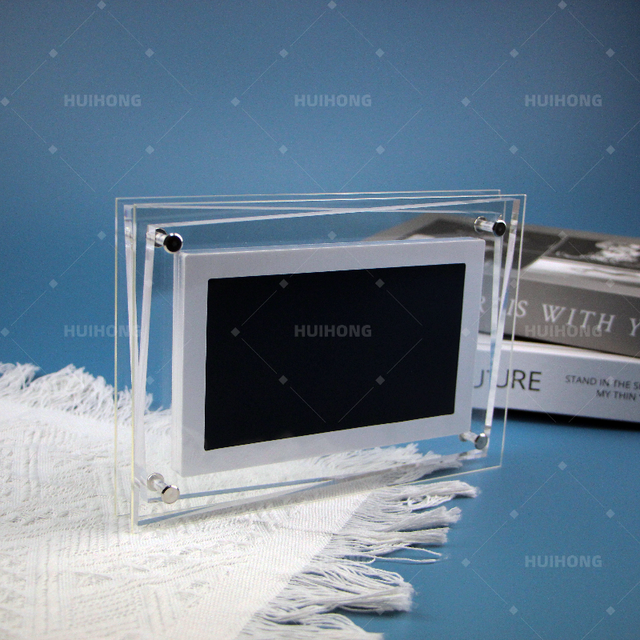 Latest 5 Inch Screen Digital Acrylic Photo Frame Colorful NFT Transparent Electronic Home Decoration Album Motion Video Player