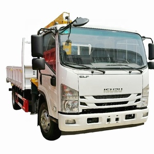 Grue <span class=keywords><strong>à</strong></span> flèche articulée Isuzu de 3 tonnes, grue hydraulique montée sur <span class=keywords><strong>camion</strong></span> plateau Isuzu, <span class=keywords><strong>à</strong></span> <span class=keywords><strong>vendre</strong></span> - Product Image 1