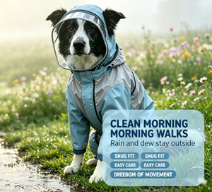 Impermeable para Perros con Visera Transparente, Chaqueta Ajustable a Prueba de Viento para Perros Pequeños y Grandes, para Senderismo al Aire Libre - Product Image 4