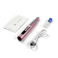 Stylo perceuse à ongles électrique rechargeable 35000 tr/min avec lampe UV pour usage professionnel et domestique