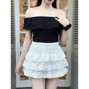 High Grade Women's Summer Breathable Tight Casual A-Line <b>Skirt</b> Oversized Korean 100% Cotton Premium Quality Vietnam Supplier - Product Image 2