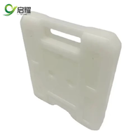 Packs de refroidissement modernes non toxiques Bloc de congélation HDPE en plastique dur réutilisable pour l'extérieur Briques de glace en gel transparent PCM réutilisable non toxique